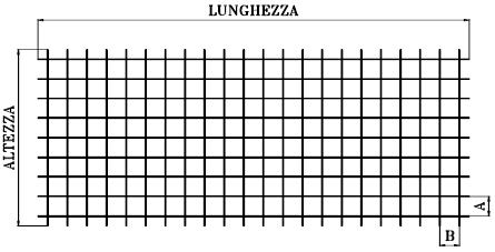 Reti elettrosaldate zincate maglia quadra - Sud Ferro